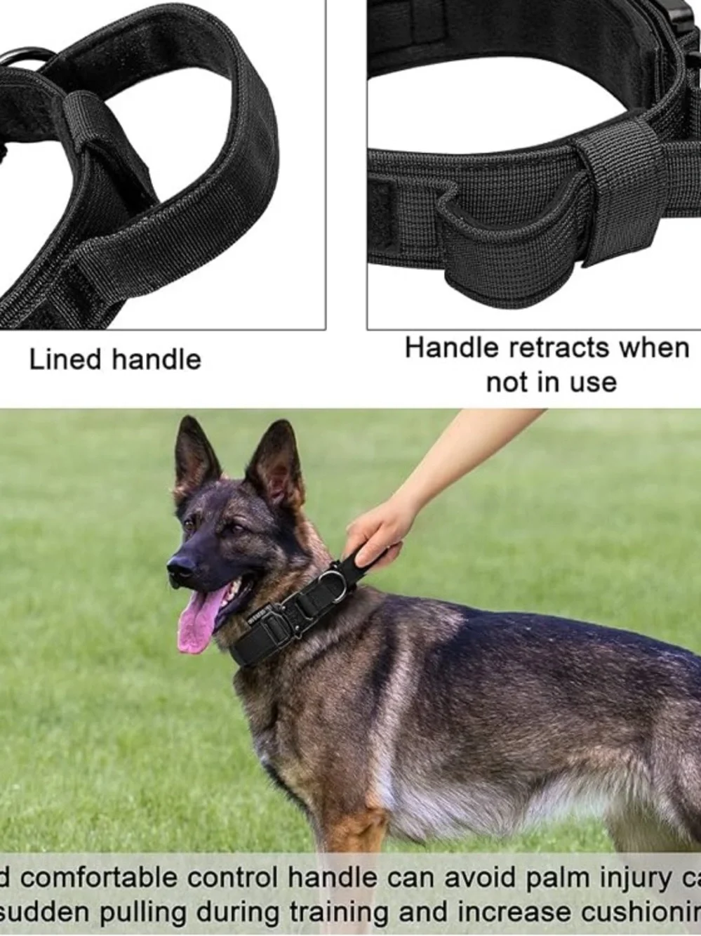 Oebeesa Tactical Dog Adjustable Collar- Size L- BNWOT